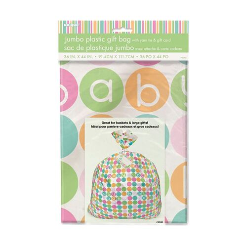 Pastel Baby Shower Jumbo Cellobag
