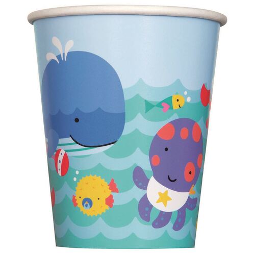 Under the Sea Paper Cups 8 Pack 270ml