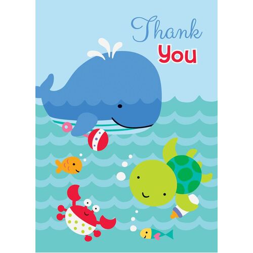 Under the Sea 8 thankyou Notes