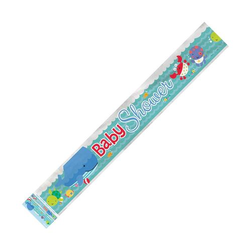 Under the Sea Pals Baby Shower Foil Banner 3.65m 