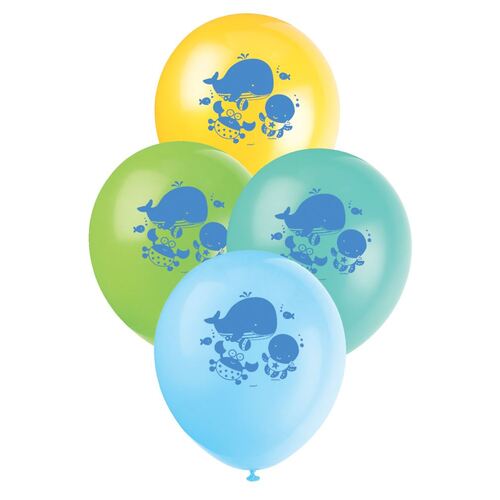 30cm Under the Sea Pals Printed  Printed Balloons 8 Pack