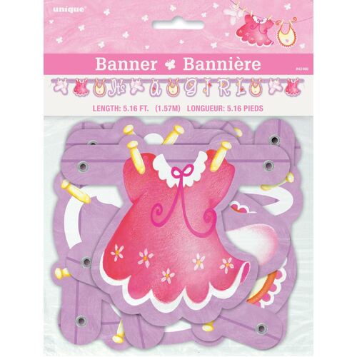 Pink Clothes Line Jointed Banner