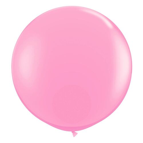 90cm Round Fashion Pink Latex 2 Pack