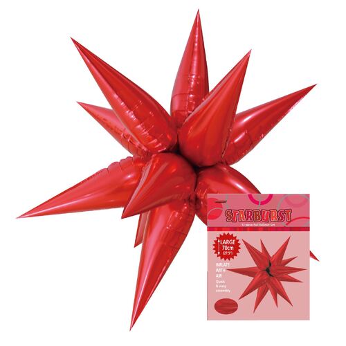 Glitz Starburst Red 70cm 