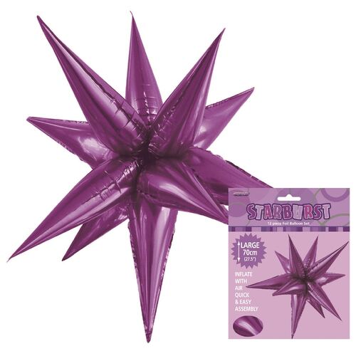 Glitz Starburst Pretty Purple 70cm 