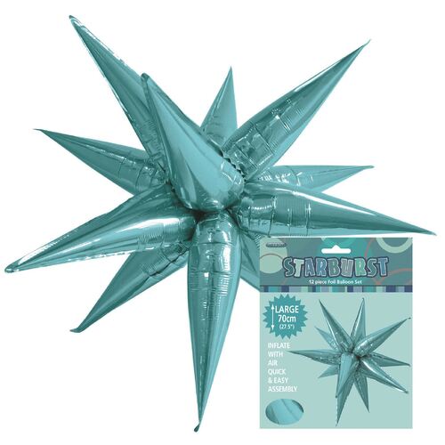 Glitz Starburst Caribbean Teal 70cm 