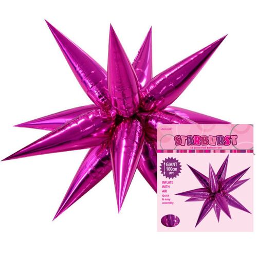 Glitz Starburst Hot Pink 100cm 