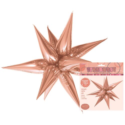 Glitz Starburst Rose Gold 100cm 