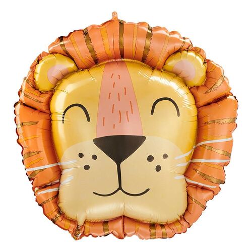 SuperShape Get Wild Lion Head Foil Balloon