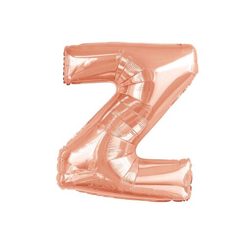 Rose Gold Z Letter Foil Balloon 86cm 