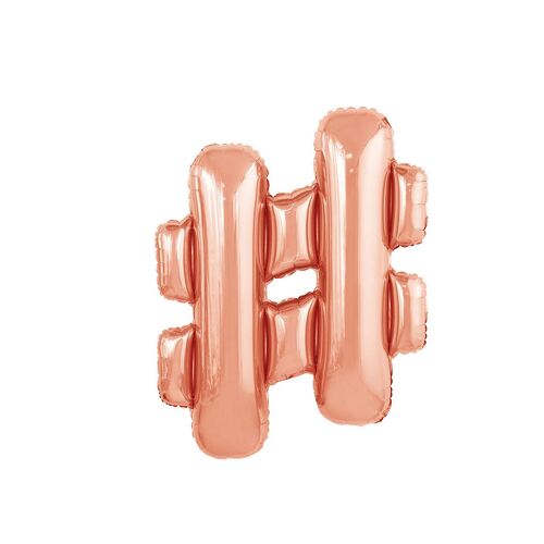 Rose Gold # Letter Foil Balloon 86cm 