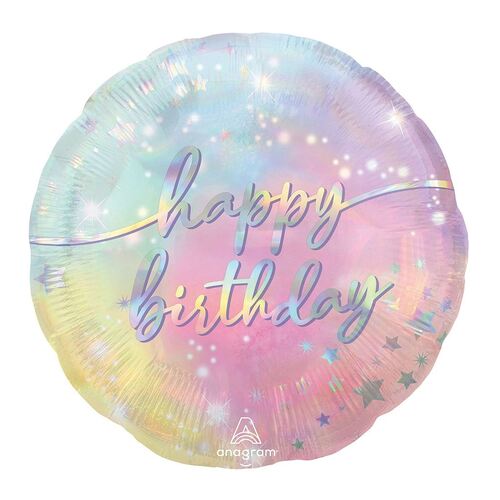 45cm Standard Luminous Happy Birthday Foil Balloons