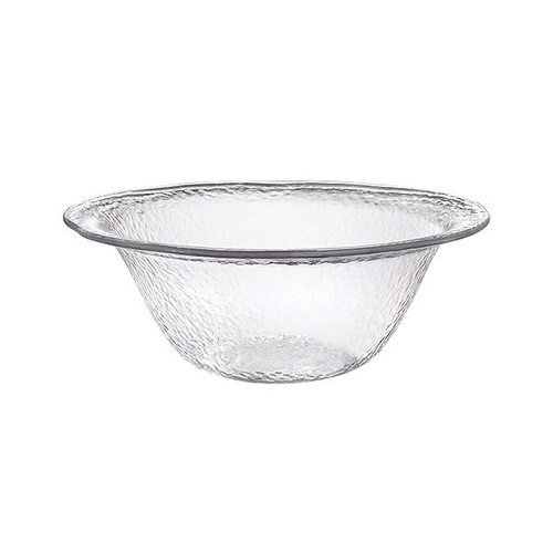 Premium Serving Bowl Clear Hammered Look