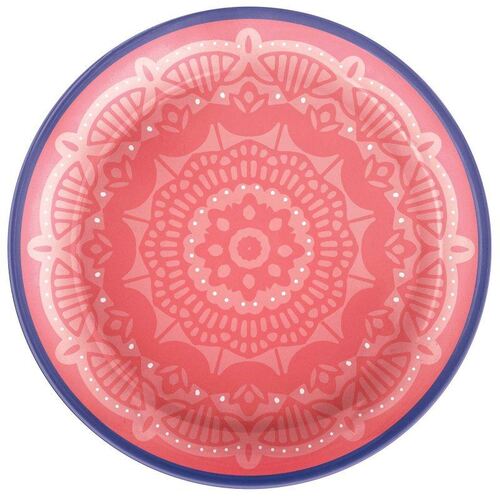 Boho Vibes Round Melamine Lunch Plates 17cm 4 Pack