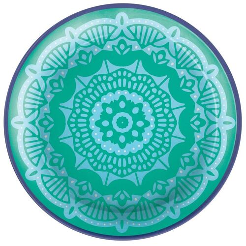 Boho Vibes Round Melamine Dinner Plates 26cm 4 Pack