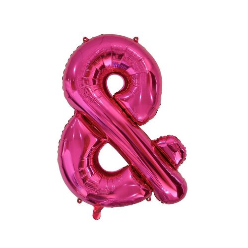 Hot Pink & Letter Foil Balloon 86cm 