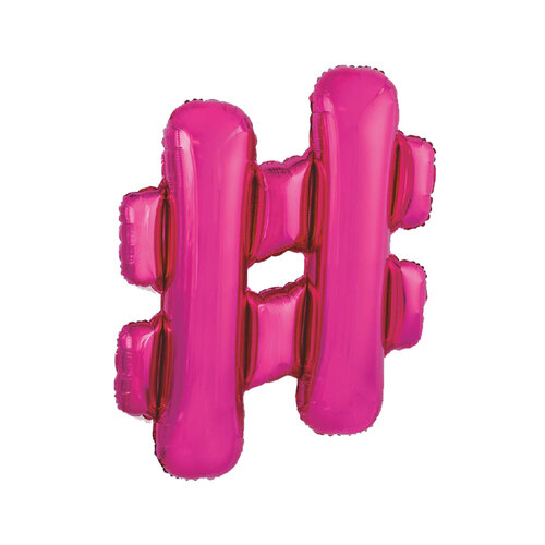 Hot Pink # Letter Foil Balloon 86cm 