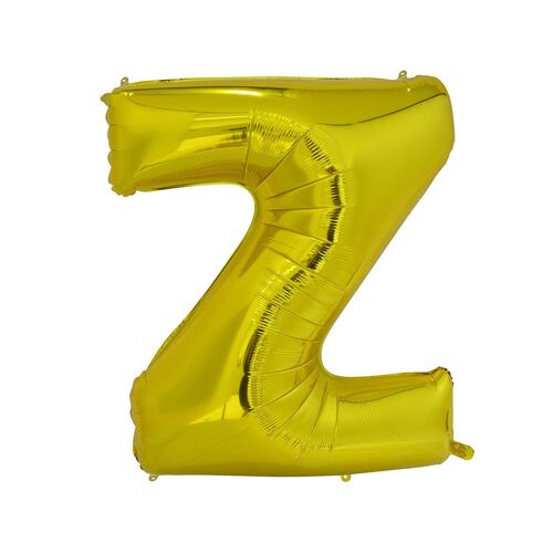 Gold Z Letter Foil Balloon 86cm 