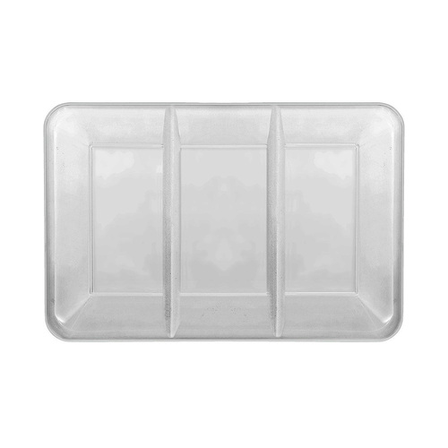 Plastic Compartment Tray White