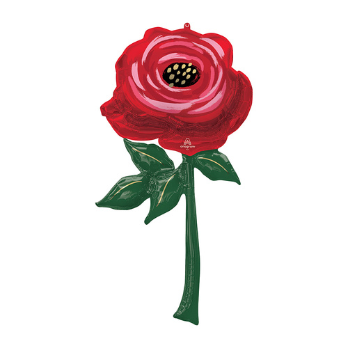 Giant Multi-Balloon Painted Rose Foil Balloon
