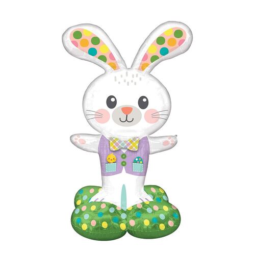 AirLoonz Spotted Easter Bunny Foil Balloon