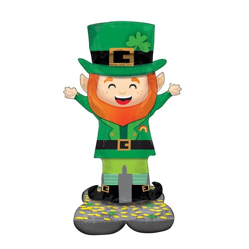 AirLoonz Lucky Leprechaun Foil Balloon