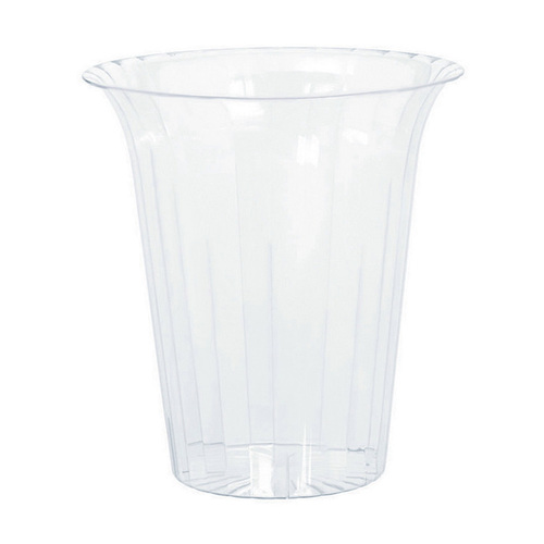Plastic Flared Cylinder Clear Small