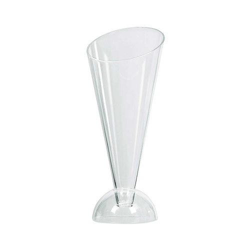 Mini Catering Cone Stands Clear Plastic 4 1/2/ 11cm 40 Pack