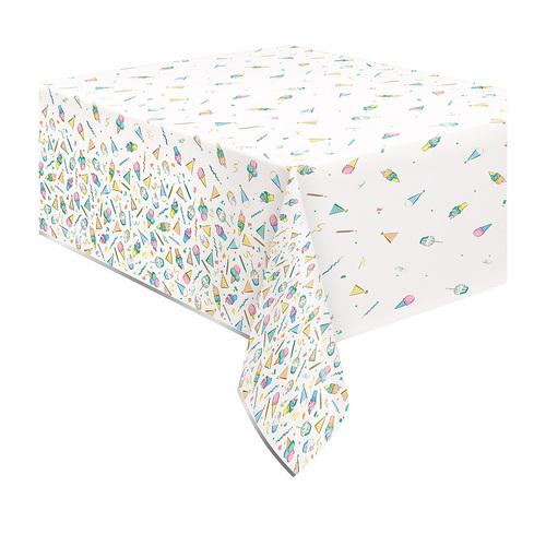 Rainbow Birthday Sweets Printed Foil Tablecover