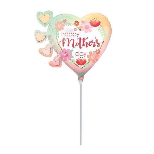 Mini Shape Happy Mother's Day Filtered Ombre Foil Balloon