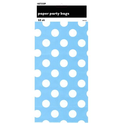 Dots Paper Bags Powder Blue 2 Pack