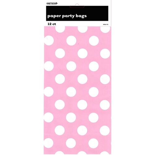 Dots Paper Bags Lovely Pink 2 Pack