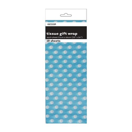 Dots 10 Tissue Sheets - Powder Blue