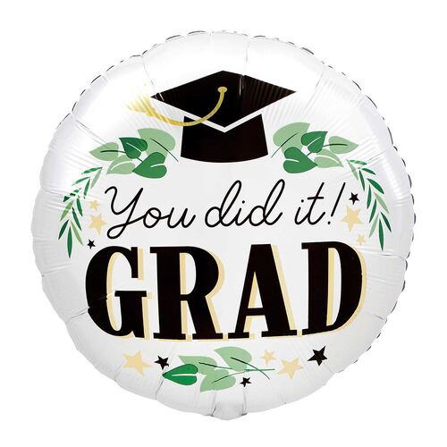 45cm Standard XL You did it GRAD Ivy Satin Foil Balloon