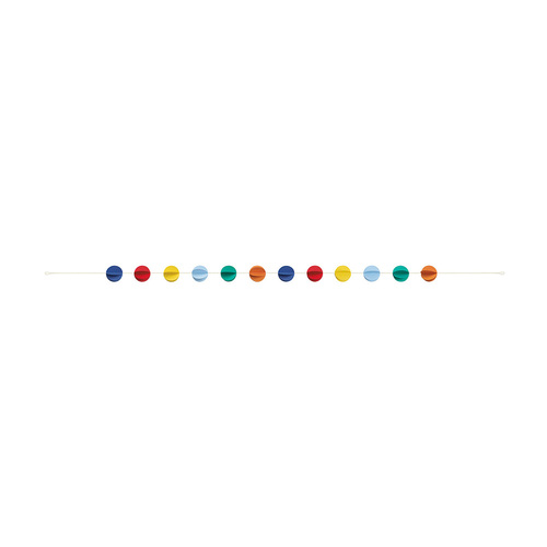 Happy Birthday Dots Colourful Dot Garland 2.13m