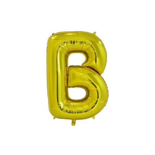 Gold B Letter Foil Balloon 35cm