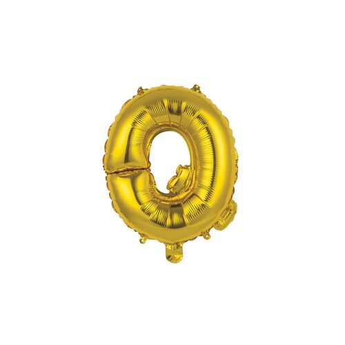 Gold Q Letter Foil Balloon 35cm