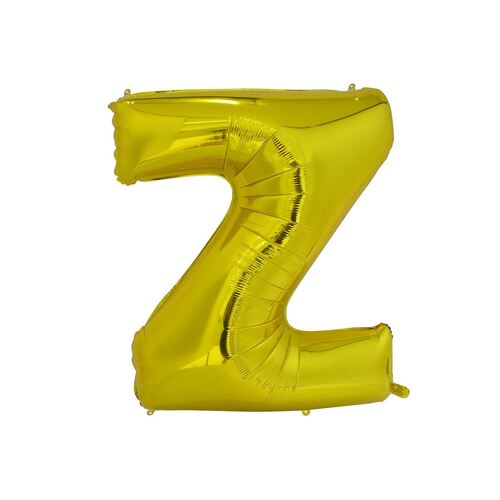 Gold Z Letter Foil Balloon 35cm