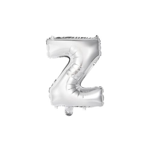 Silver Z Letter Foil Balloon 35cm