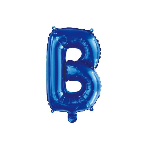 Royal Blue B Letter Foil Balloon 35cm