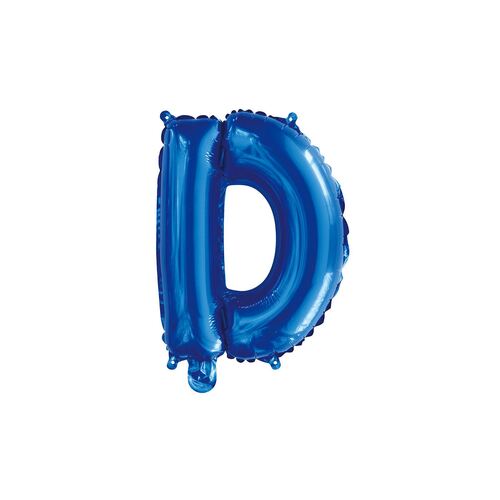 Royal Blue D Letter Foil Balloon 35cm