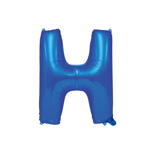 Royal Blue H Letter Foil Balloon 35cm