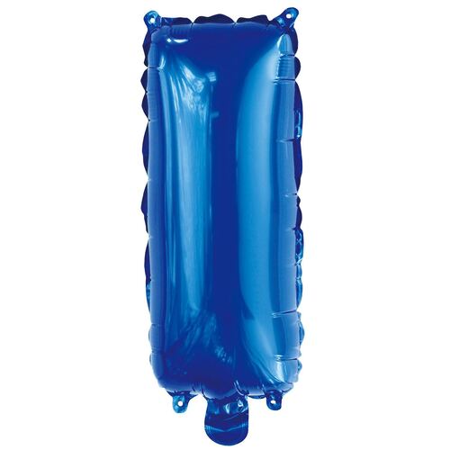 Royal Blue I Letter Foil Balloon 35cm