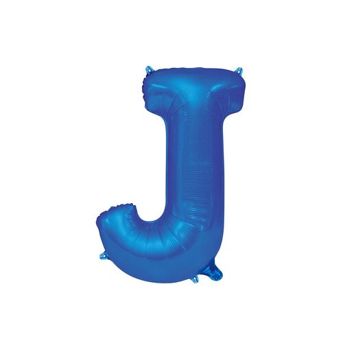 Royal Blue J Letter Foil Balloon 35cm