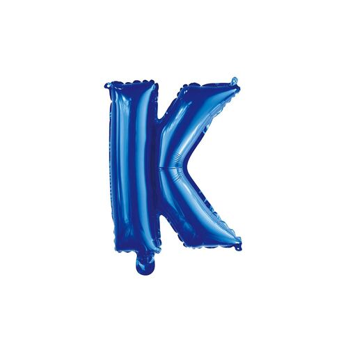 Royal Blue K Letter Foil Balloon 35cm