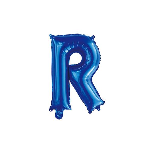 Royal Blue R Letter Foil Balloon 35cm