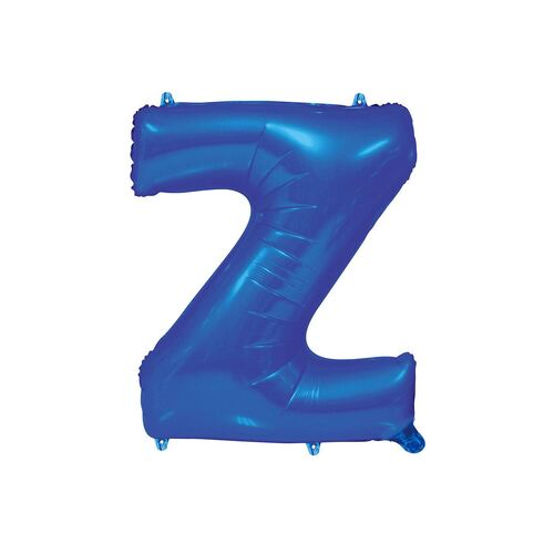 Royal Blue Z Letter Foil Balloon 35cm