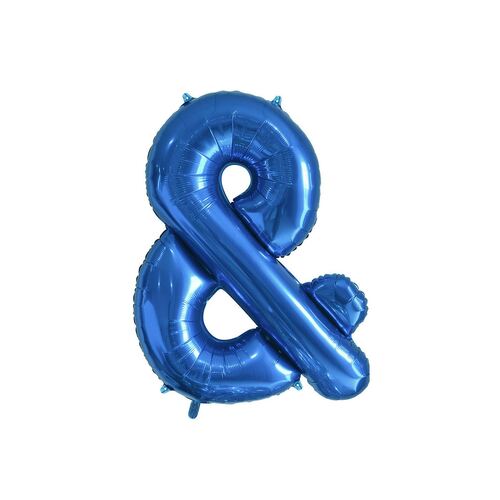Royal Blue & Letter Foil Balloon 35cm