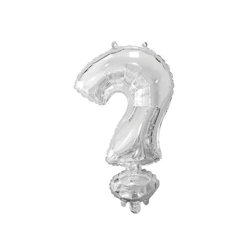Silver ? Letter Foil Balloon 35cm