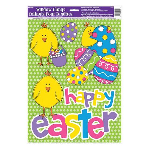 Bright Easter Window Clings